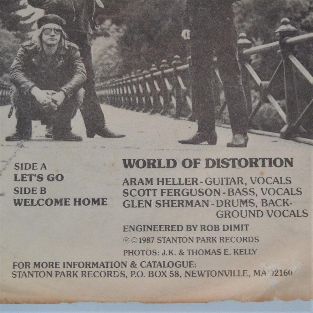 World Of Distortion Let's Go 7" Vinyl 1987 - Picture 5 of 6